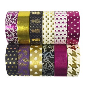 Wrapables Washi Tapes Decorative Masking Tapes, Set of 12 - 1 of 4