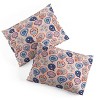 Deny Designs Full/Queen Pimlada Phuapradit Floral Paisley Half Drop Duvet Cover and Pillow Sham Orange - 2 of 4
