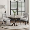 WestinTrends  Upholstered Wingback Button Tufted Dining Chair (Set of 2) - 2 of 4