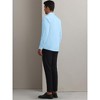 INSPIRE CHIC Men's Solid Long Sleeve Regular Fit Formal Business Button Down Dress Shirts - 3 of 4
