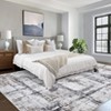 Abstract Indoor Rug Modern Stripes Area Rug Machine Washable, Ultra-Thin Non Slip Soft Large Living Room Floor Rugs - 2 of 4