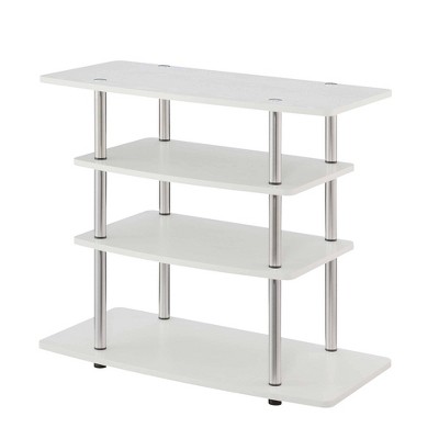 Designs2Go No Tools Highboy 4 Tier TV Stand for TVs up to 32" White - Breighton Home