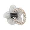 Unique Bargains Floral Rhinestone Faux Pearl Scrunchies 1 Pc - 4 of 4