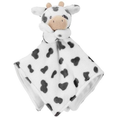 Carter's Cow Cuddle Blanky 14" X 14" Inch Security Blanket Plush Toy