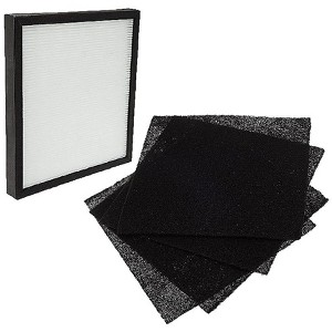 Nispira AirVantage WK01234QPC Filter Replacement for Oreck WK10002QPC Plus Pet WK10052QPC Air Purifiers True HEPA Activated Carbon 1 Set