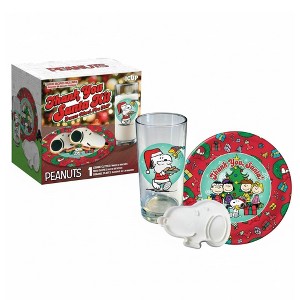 ICUP, Inc. Peanuts "Thank You, Santa" Gift Set | Glass, Plate, and Cookie Cutter - 1 of 4