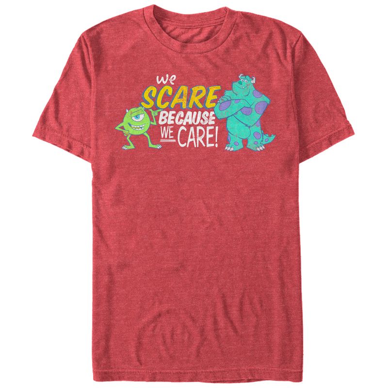 Men's Monsters Inc We Scare Because We Care Monsters T-Shirt, 1 of 5