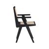 Meridian Furniture,Preston Wood Dining Arm Chair, Set of 2 - 4 of 4