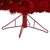 4ft. Red Flocked Fir Artificial Christmas Tree with 100 Red Lights, 14 Globe Bulbs & 270 Branches – Bold X-Mas Accent - 4 of 4