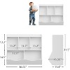 Kids Bookshelf and Bookcase Toy Storage Multi Shelf with Cubby Organizer Cabinet for Boys Girls,for Children Playroom Hallway - 2 of 4