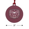 Missouri State University Bears Logo Aluminum Holiday Christmas Tree Ornament - 3 of 4