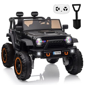 Electric Ride On Truck for Kids, 24v Ride On Toy Car with Remote Control, Battery Powered Electric Vehicle with Spring Suspension for Toddlers - 1 of 4
