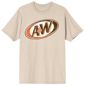 A&W Vintage Logo Unisex Natural T-Shirt - 1 of 3