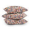 16"x16" Ninola Design Dashes Mineral Square Throw Pillow Pink - Deny Designs: Bohemian Style, Removable Cover, Indoor Decor - 4 of 4