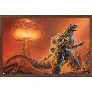 Trends International Godzilla: Comic - Nuclear Framed Wall Poster Prints - 1 of 4