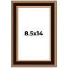 PosterPalooza | Photo Size Weathered Gold Picture Frame - UV Acrylic, Foam Board Backing, Hanging Hardware - 2 of 4