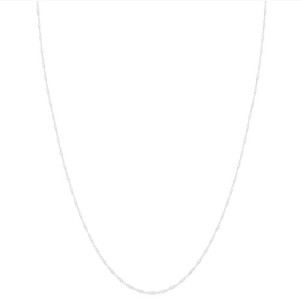 Pompeii3 10k White Gold 1-millimeter Singapore Chain (18-inch) - 1 of 4