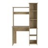 NicBex Home Office Desk 38.7" W Modern Writing Desk with 5-Tier Open Storage Bookshelves and Wooden Frame for Office, Study, Living Room - 3 of 4