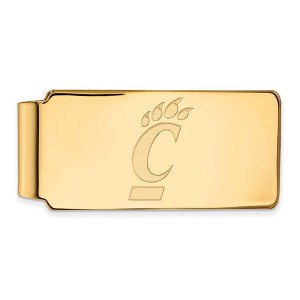 Black Bow Jewelry 14k Yellow Gold Cincinnati Bearcats NCAA Money Clip - 1 of 3
