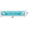Big Dot of Happiness Arctic Polar Animals - Winter Happy Birthday Decorations Party Banner - 2 of 4