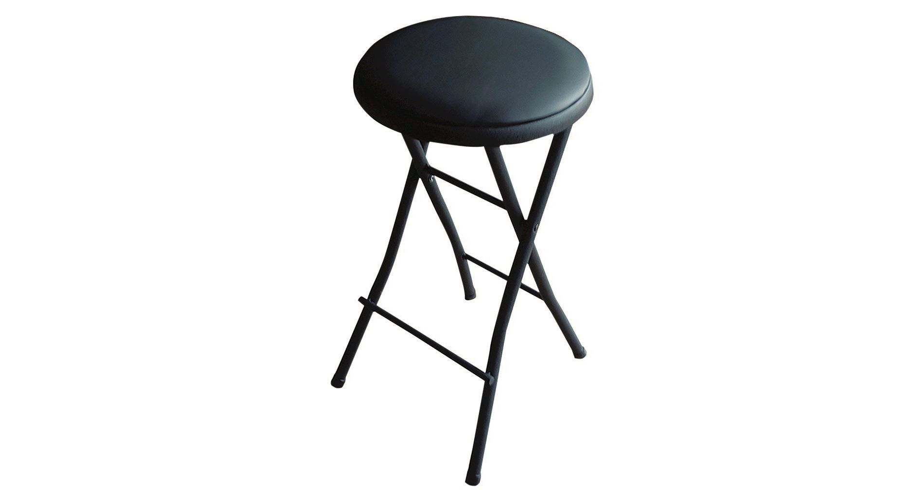 Peakform Vinyl Folding Stool Black