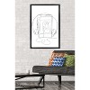 Trends International LINE AND BRUSH - Continuous Line Cassette Player Framed Wall Poster Prints - 2 of 4