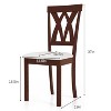 ADILE Wood Dining Chair Set of 2, Wooden Kitchen Chairs with Upholstered Seat - 3 of 3