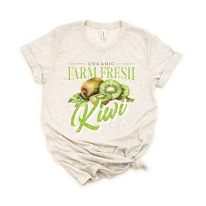 Simply Sage Market Farm Fresh Kiwi Watercolor Short Sleeve Tee - 1 of 4