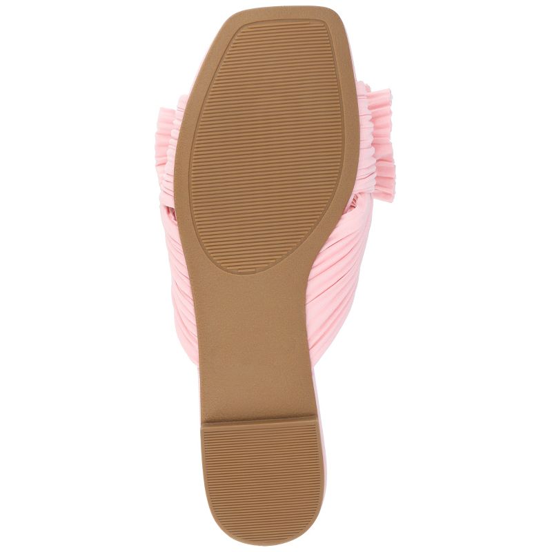 Journee Collection Womens Medium and Wide Width Serlina Tru Comfort Foam Slide Low Block Heel Sandals, 6 of 11