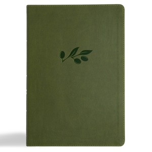 CSB Super Giant Print Reference Bible, Digital Study Edition, Olive Leathertouch, Indexed - Large Print by  Csb Bibles by Holman (Leather Bound) - 1 of 1