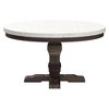 Nolan Dining Table White Marble/Salvage Dark Oak - Acme Furniture - 3 of 4
