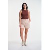 Lafidi Women’s Avia Hi-Rise Tailored Shorts, Flat Front Crepe Fabric, and Slash & Welt Pockets for a Polished Professional Look - 2 of 4