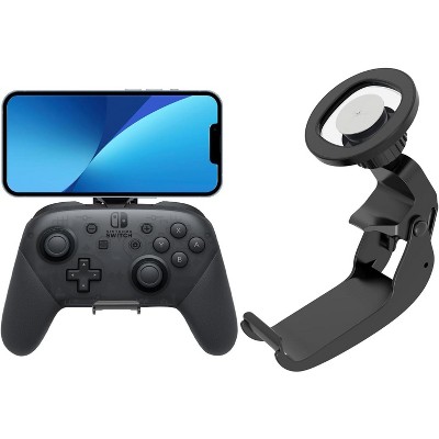 NBCP MagSafe Gaming Phone Holder Magnetic Controller Phone Mount for Nintendo Switch and Switch Lite Pro Controller