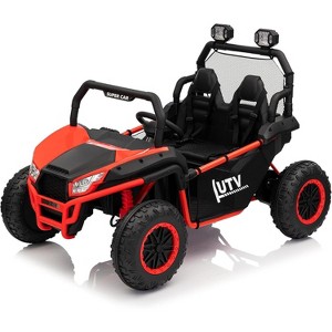 24V 2 Seater Ride on UTV Kids Car with Remote Control, Ride on Truck Toys with Spring Suspensions - 1 of 4