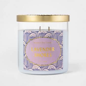 2-Wick 15.1oz Lidded Jar Lavender Shores Candle - Opalhouse™