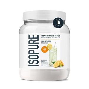 Isopure Infusions Citrus Lemonade Protein Powder - 14.1oz: Whey Isolate, 20g Protein - 1 of 4