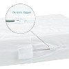 Aoibox Waterproof Zippered Crib Mattress Protector 6 Sides Fully Encased Soft Breathable Absorbent Cover 52x28x5 Inch - 3 of 4