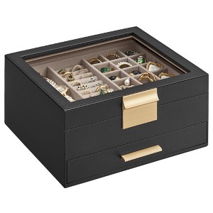Accessory Organizer 2-Layer Jewelry Box Modern Jewelry Organizer - 1 of 4