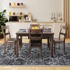 Acekool Washable Vintage Floral Area Rug, Non Slip Thin Low Pile Carpet for Living Room Bedroom Kitchen, Kid & Pet Friendly - 4 of 4