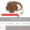 INSPIRE CHIC Women's Flower Waist PU Leather Boho Skinny Rope Floral Waist Dress Belt 1 Pc - 4 of 4