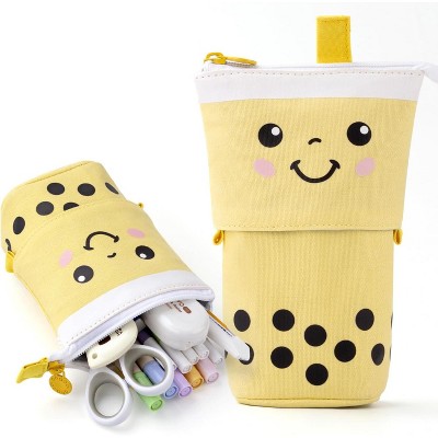 Fmeida Cute Pencil Case  Office Organizer Multifunctional pencil case Blue