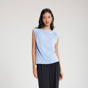Women's Pleated Knit Top - A New Day™ - 1 of 4