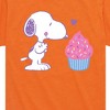 Boys' - Peanuts - Snoopy Heart Cupcake Short Sleeve Graphic T-Shirt - 2 of 4