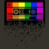 Adult Design By Humans Pride Rainbow Flag Music Note Cassette By Avocato T-Shirt - 2 of 3