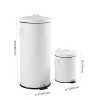 happimess Theo Retro 8-Gallon Step Trash Can with Soft-Close Lid and FREE Mini Trash Can - 4 of 4