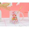 Silver Buffalo Strawberry Shortcake "Sweet" Glass Mug | Holds 18 Ounces - 3 of 4