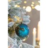 Syemin Decorative Objects Christmas Ball Ornaments Glass Decorative Hanging Ball Christmas Tree Ornaments Set of 6, Blue, 3.9"*3.9"*3.9" - 2 of 4
