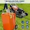 Fuel Caddy,Fuel Storage Tank with Manual Transfer Pump,Gasoline Diesel Fuel Container for Cars, Lawn Mowers, ATVs, Boats, More, Orange - 4 of 4