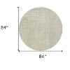 Gray and Beige Abstract Non Skid Area Rug - 3 of 4