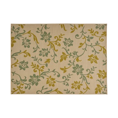 VisioGear Area Rug, 7'*5'3" Vintage Large Non-slip Rug For Living Room Kitchen Bedroom, Brown, 84"*63"*0.16"